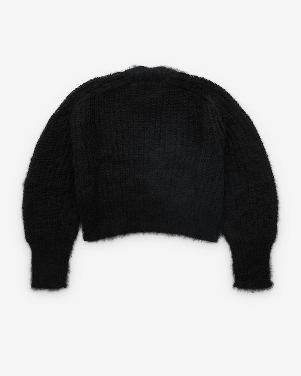 Tao - Women’s Fuzzy Knit Sweater - (Black)