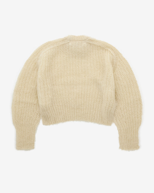 Tao - Women’s Fuzzy Knit Sweater - (Off White)
