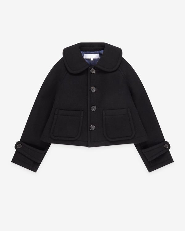 Tao - Women's Wool Peter Pan Collar Jacket - (Black)