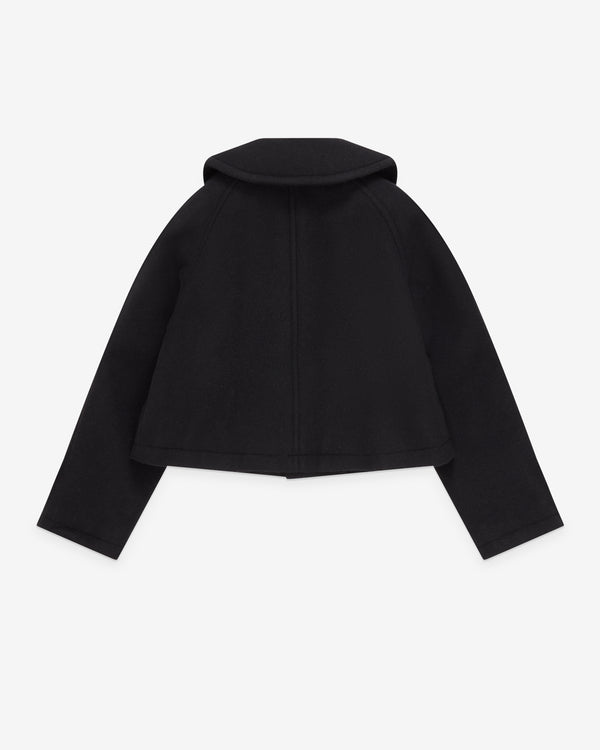 Tao - Women's Wool Peter Pan Collar Jacket - (Black)