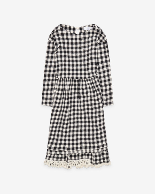 Tao - Women's Wool Gingham Dress - (Black/White)