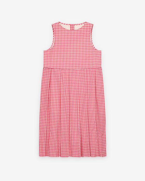 Tao - Women's Gingham Dress - (Red/White)