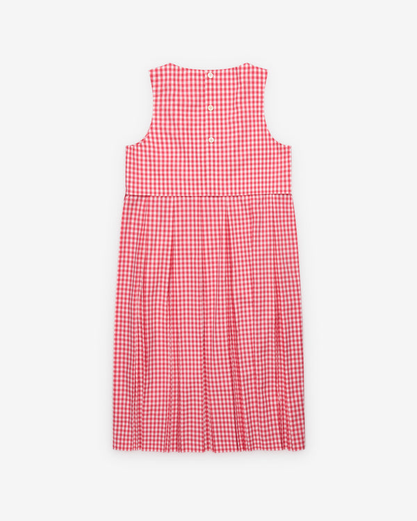 Tao - Women's Gingham Dress - (Red/White)