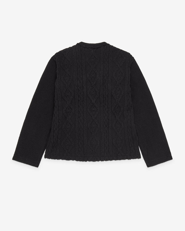 Tao - Women's Bow Cable Knit Sweater - (Black)