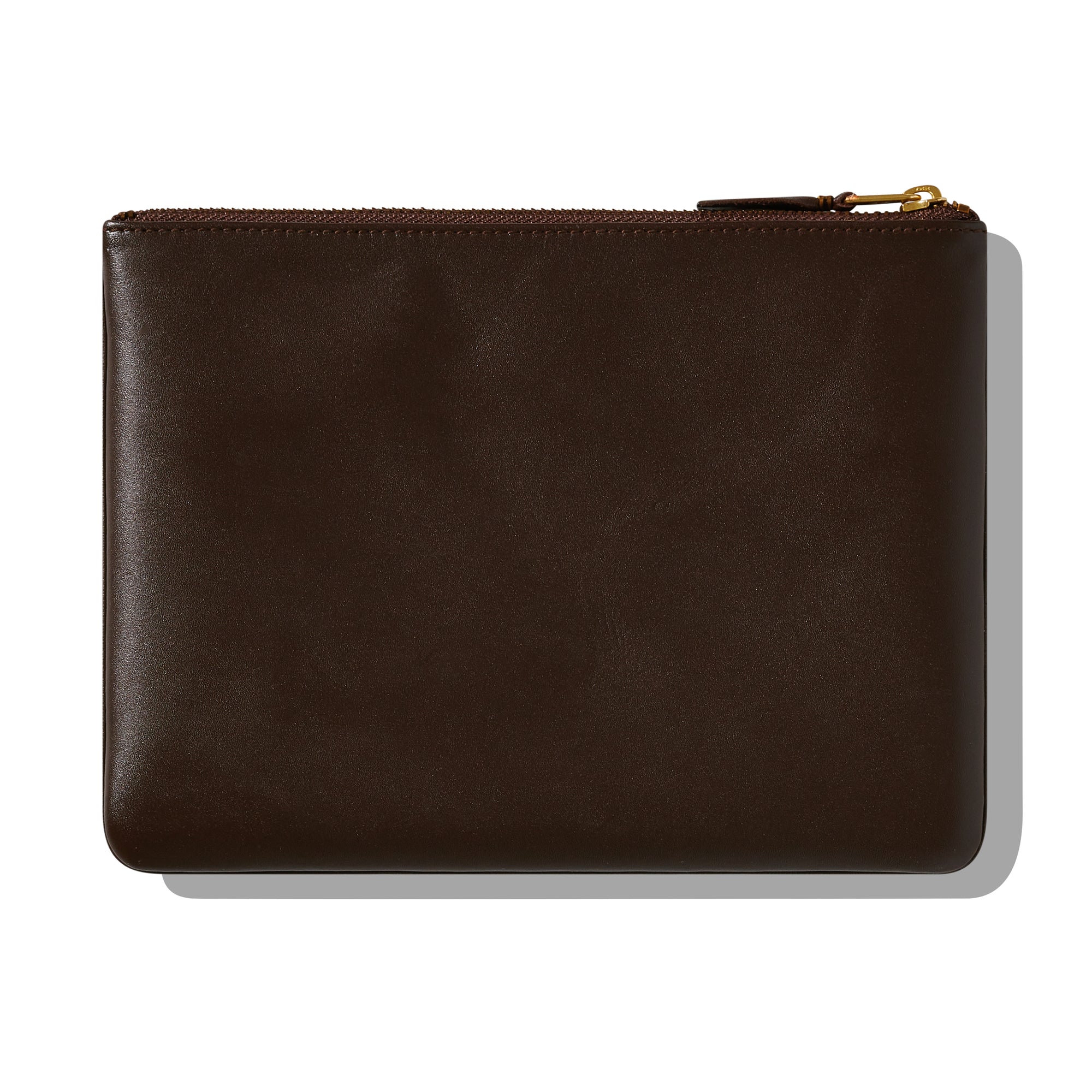 CDG Wallet - Classic Leather Zip Pouch - (Brown SA5100) view 2