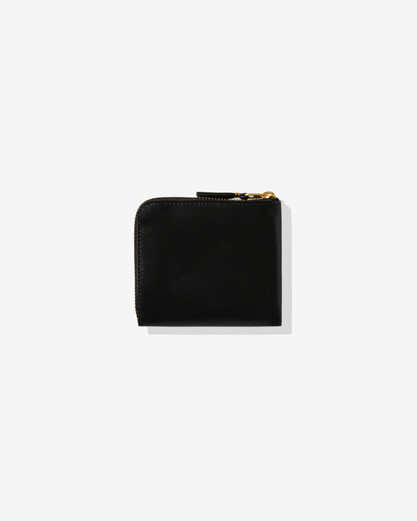CDG Wallet - Classic Leather Zip Around Wallet - (Black SA3100)