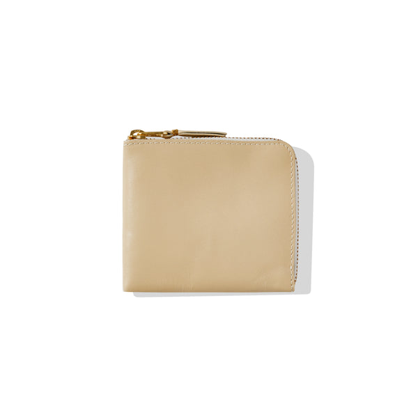 CDG Wallet - Classic Leather Zip Around Wallet - (Off White SA3100)