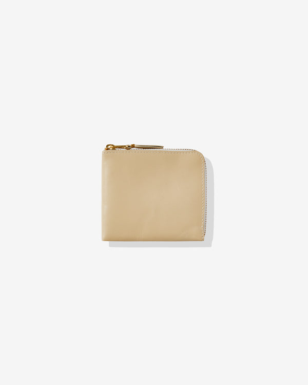 CDG Wallet - Classic Leather Zip Around Wallet - (Off White SA3100)