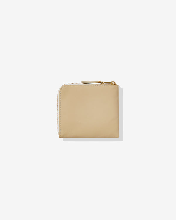 CDG Wallet - Classic Leather Zip Around Wallet - (Off White SA3100)