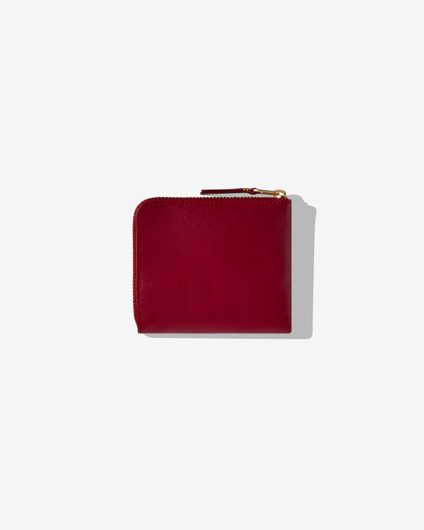 CDG Wallet - Classic Colour Zip Around Wallet - (Red SA3100C)