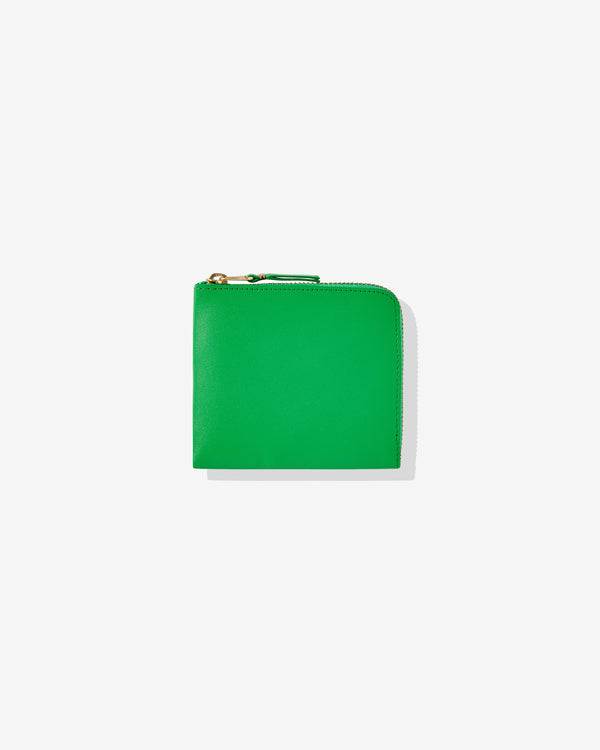 CDG Wallet - Classic Colour Zip Around Wallet - (Green SA3100C)