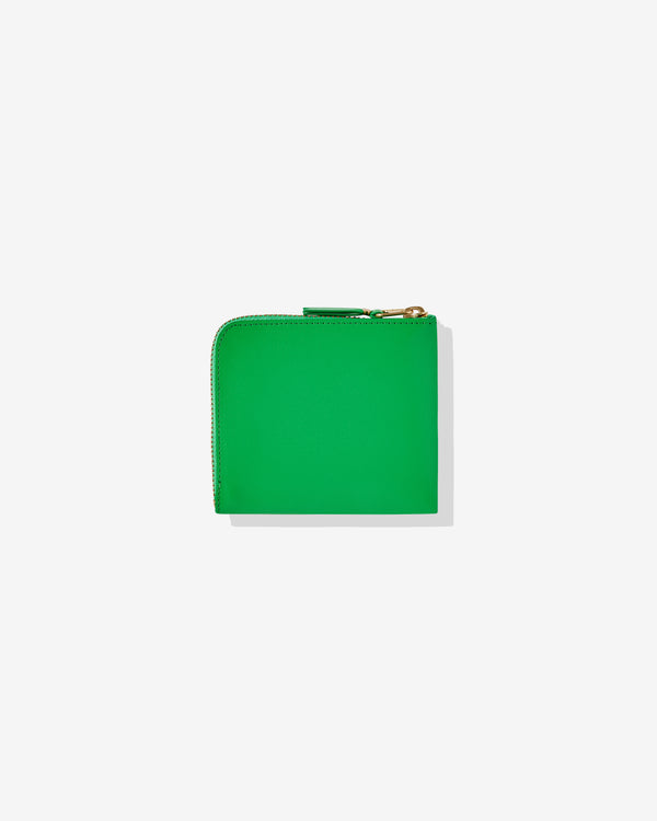 CDG Wallet - Classic Colour Zip Around Wallet - (Green SA3100C)