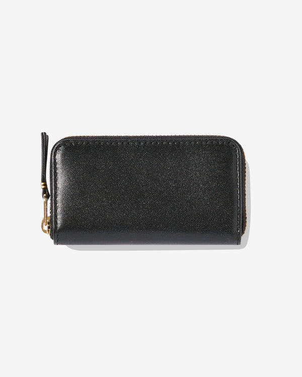 CDG Wallet - Classic Leather Zip Around Wallet - (Black SA410X)