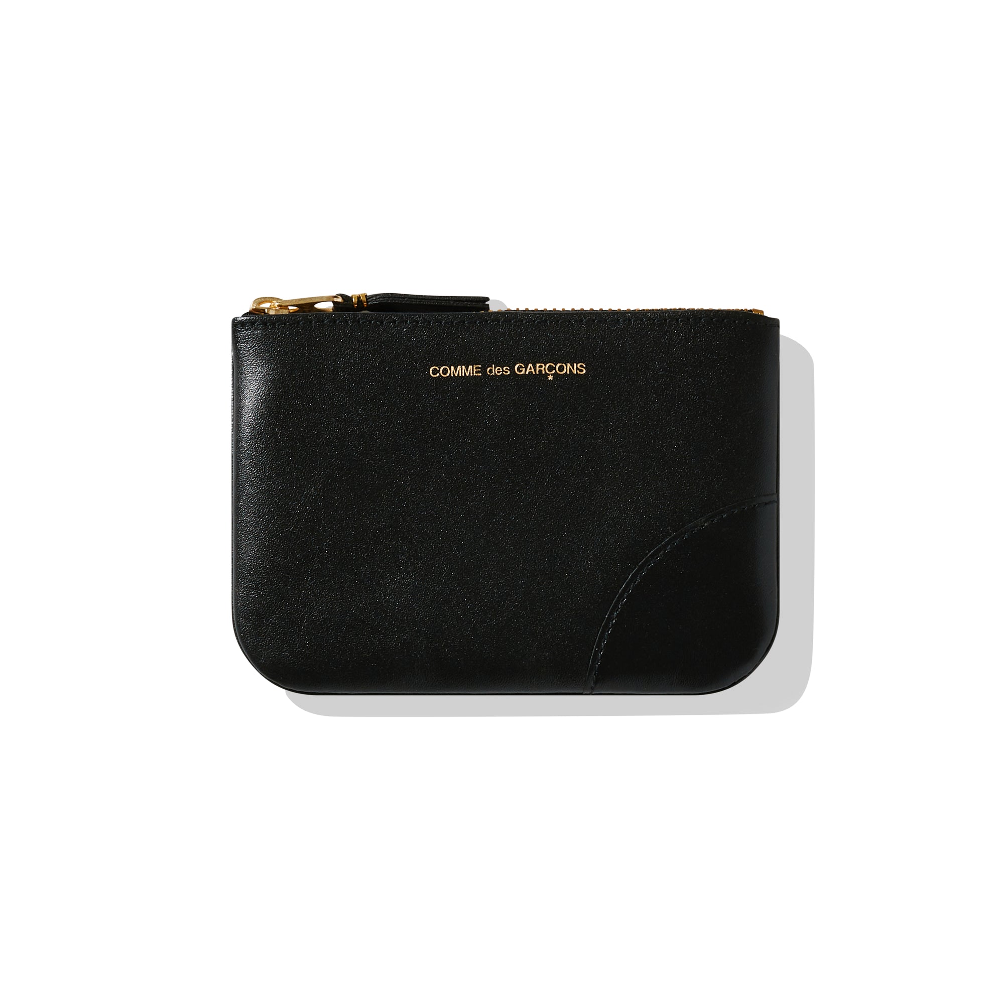 CDG Wallet - Classic Leather Zip Pouch - (Black SA8100) view 1