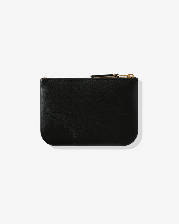 CDG Wallet - Classic Leather Zip Pouch - (Black SA8100)