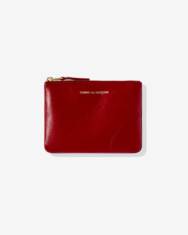 CDG Wallet - Classic Colour Zip Pouch - (Red SA8100C)