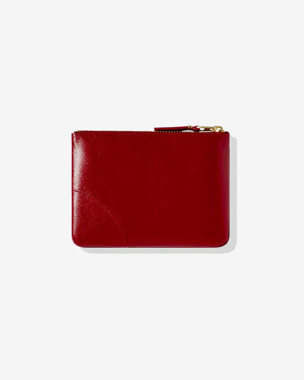 CDG Wallet - Classic Colour Zip Pouch - (Red SA8100C)