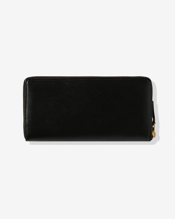 CDG Wallet - Classic Leather Zip Around Wallet - (Black SA0110)