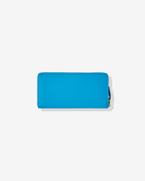 CDG Wallet - Classic Colour Zip Around Wallet - (Blue SA0110)