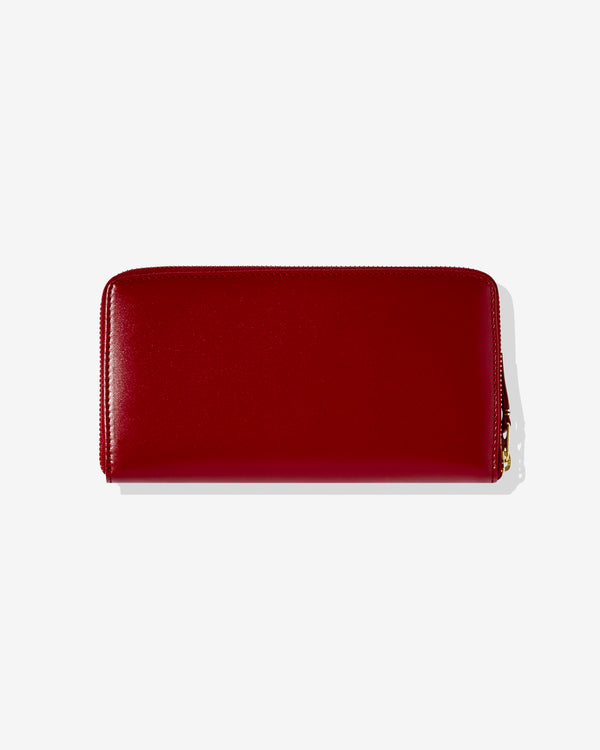 CDG Wallet - Classic Colour Zip Around Wallet - (Red SA0110)