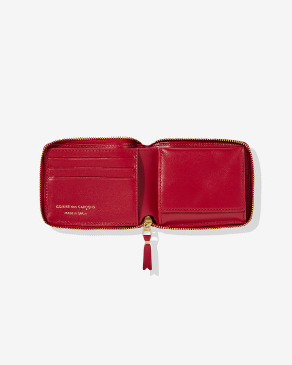 CDG Wallet - Classic Colour Full Zip Around Wallet - (Red SA7100)