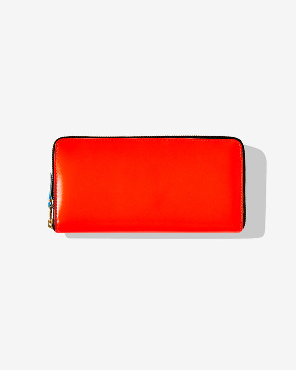 CDG Wallet - Super Fluo Zip Around Wallet - (Orange SA0110SF)
