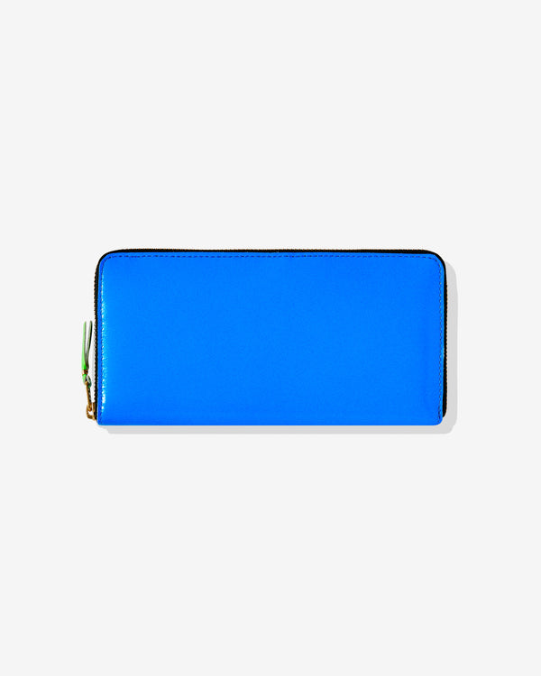 CDG Wallet - Super Fluo Zip Around Wallet - (Blue SA0111SF)