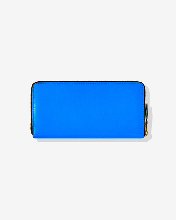 CDG Wallet - Super Fluo Zip Around Wallet - (Blue SA0111SF)