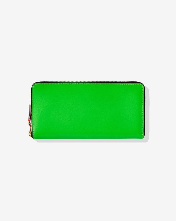 CDG Wallet - Super Fluo Zip Around Wallet - (Green SA0110SF)