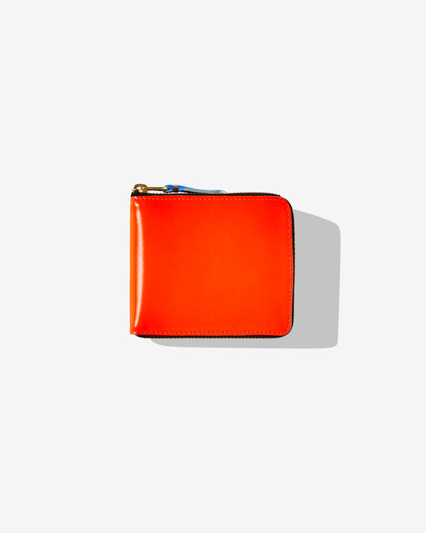 CDG Wallet - Super Fluo Full Zip Around Wallet - (Orange SA7100SF)
