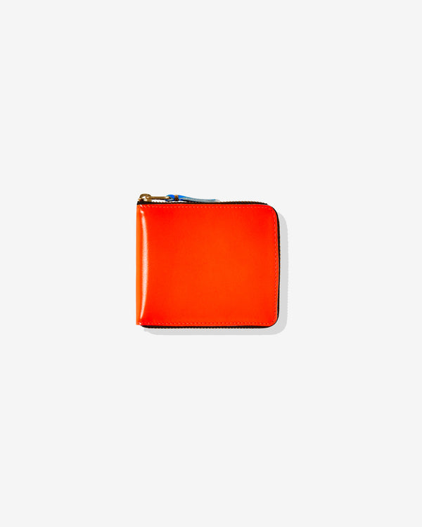 CDG Wallet - Super Fluo Full Zip Around Wallet - (Orange SA7100SF)