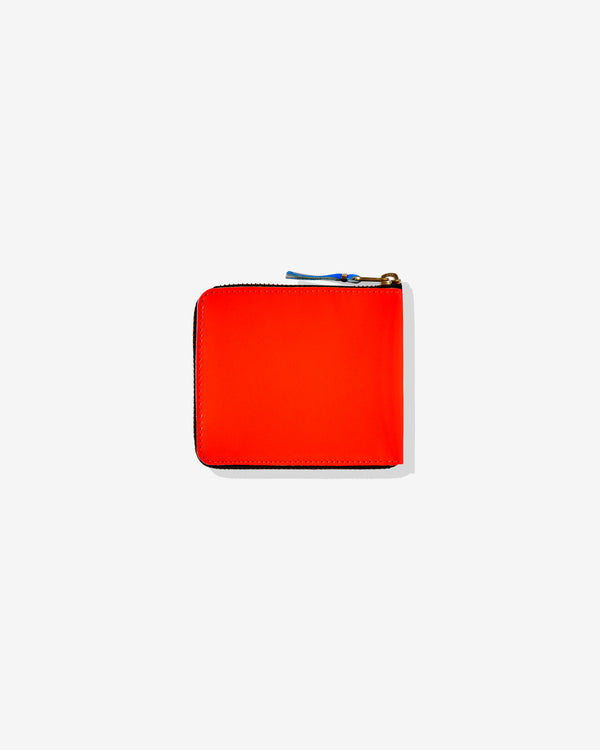 CDG Wallet - Super Fluo Full Zip Around Wallet - (Orange SA7100SF)