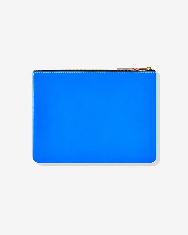 CDG Wallet - Super Fluo Zip Pouch - (Green/Blue SA5100SF)