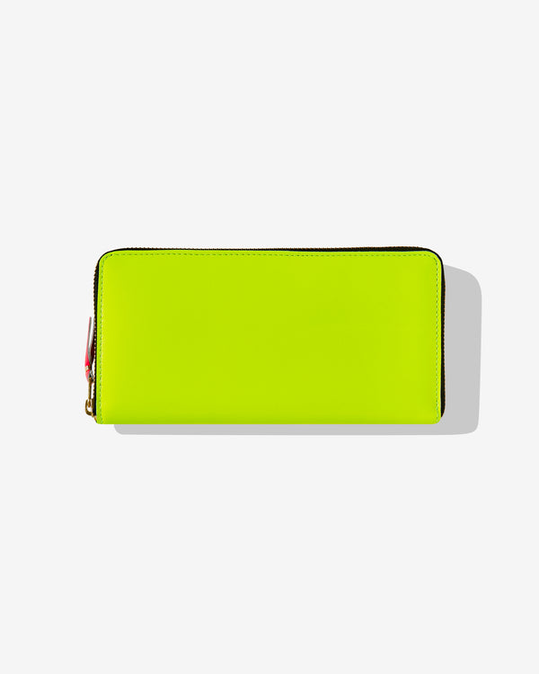 CDG Wallet - Super Fluo Zip Around Wallet - (Yellow SA0110SF)