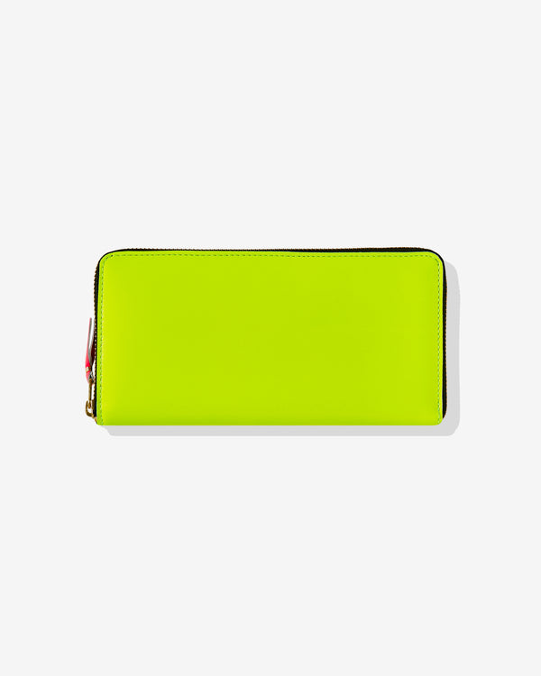 CDG Wallet - Super Fluo Zip Around Wallet - (Yellow SA0110SF)
