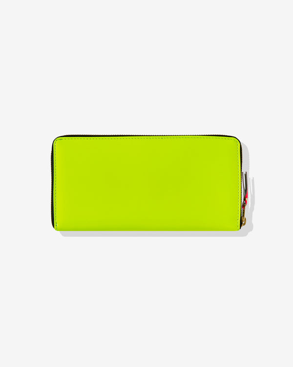 CDG Wallet - Super Fluo Zip Around Wallet - (Yellow SA0110SF)