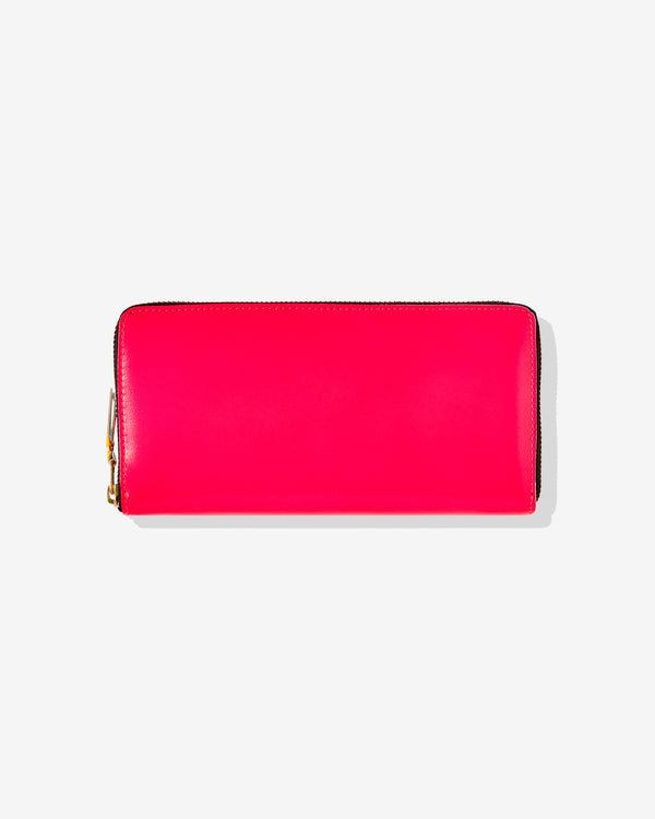 CDG Wallet - Super Fluo Zip Around Wallet - (Pink SA0110SF)