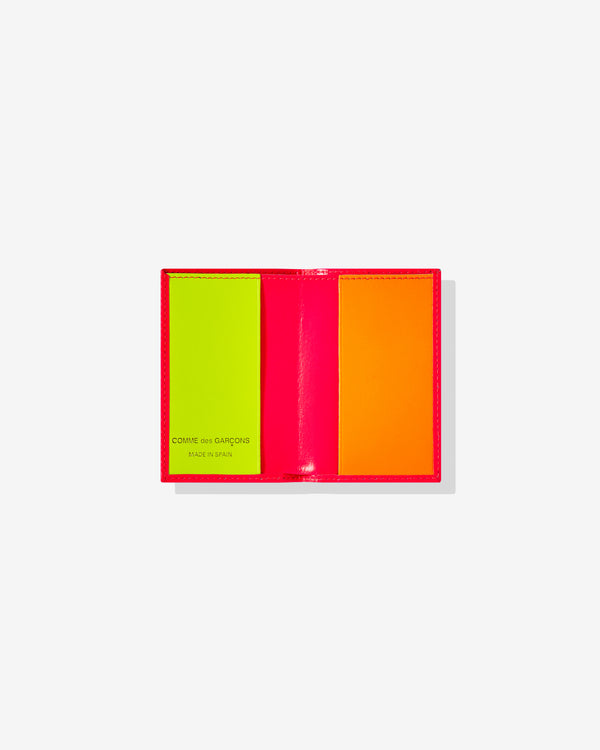 CDG Wallet - Super Fluo Bifold Wallet - (Pink SA6400)