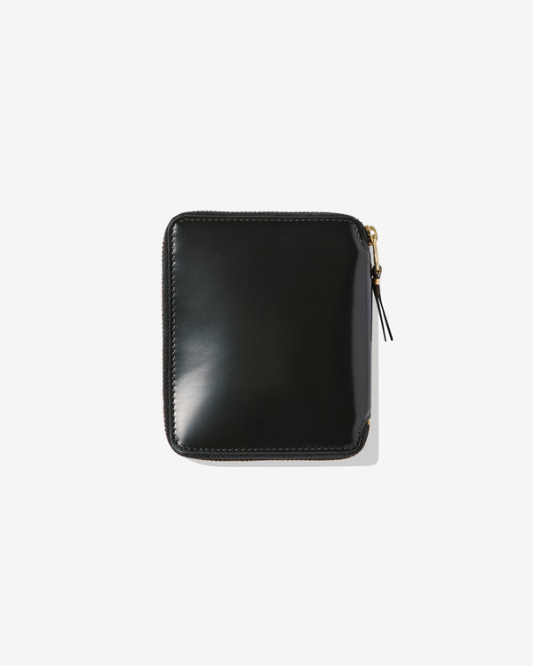 CDG Wallet - Mirror Inside Full Zip Around Wallet - (Black/Gold SA2100MI)