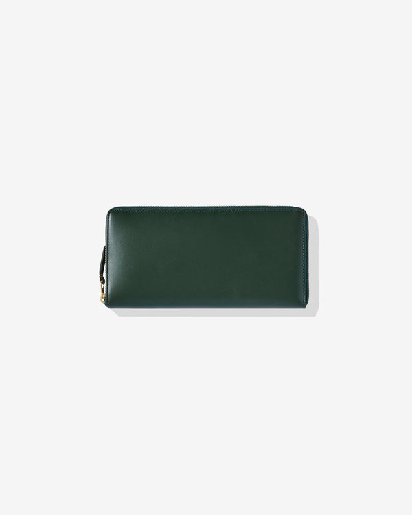CDG Wallet - Classic Leather Zip Around Wallet - (Bottle Green SA0110)