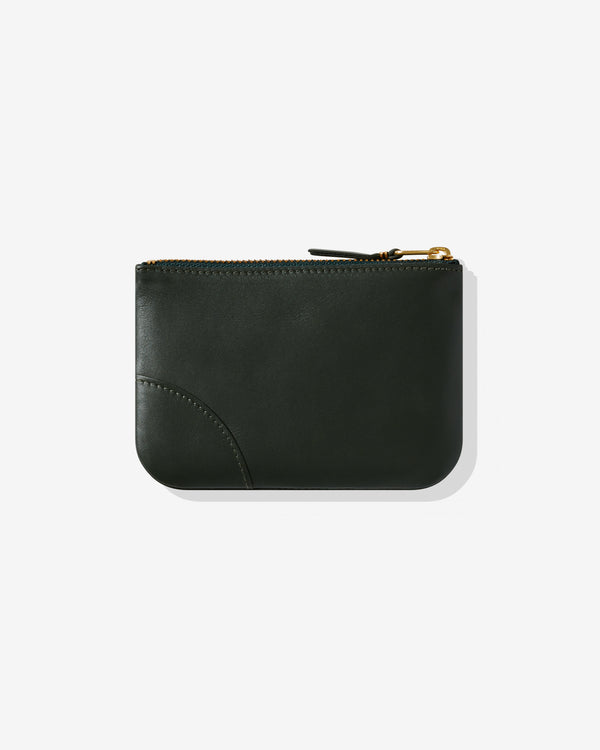 CDG Wallet - Classic Leather Zip Pouch - (Bottle Green SA8100)