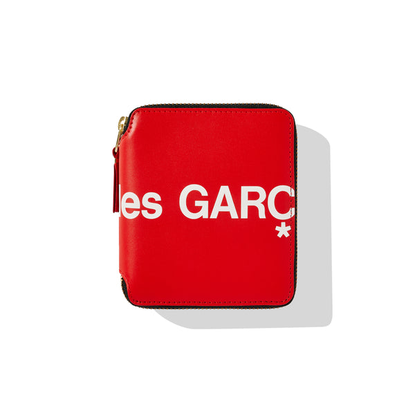 CDG Wallet - Huge Logo Full Zip Around Wallet - (Red SA2100HL)