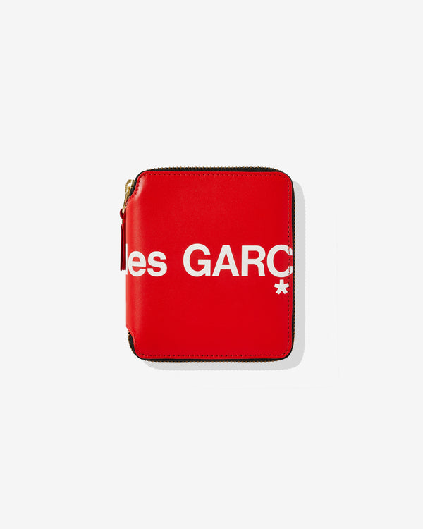 CDG Wallet - Huge Logo Full Zip Around Wallet - (Red SA2100HL)