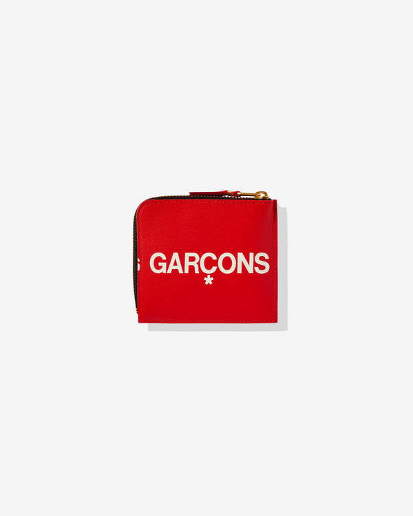 CDG Wallet - Huge Logo Zip Around Wallet - (Red SA3100HL)
