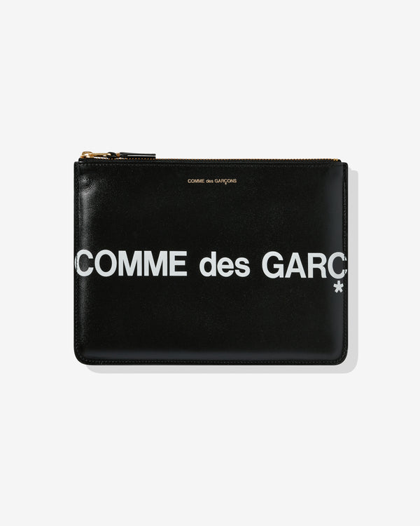 CDG Wallet - Huge Logo Wallet Zip Pouch - (Black SA5100HL)