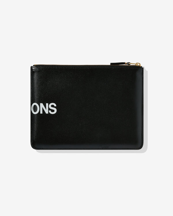 CDG Wallet - Huge Logo Wallet Zip Pouch - (Black SA5100HL)