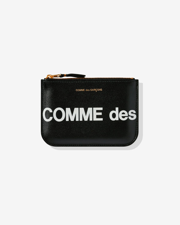 CDG Wallet - Huge Logo Wallet Zip Pouch - (Black SA8100HL)