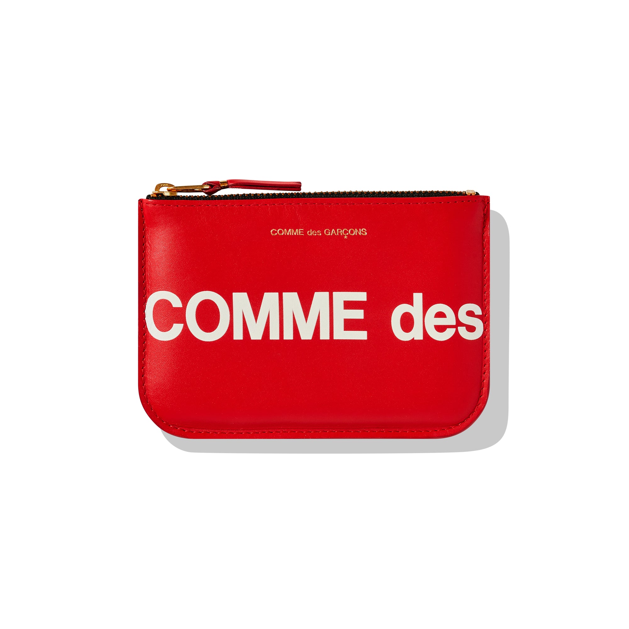 CDG Wallet - Huge Logo Wallet Zip Pouch - (Red SA8100HL) view 1
