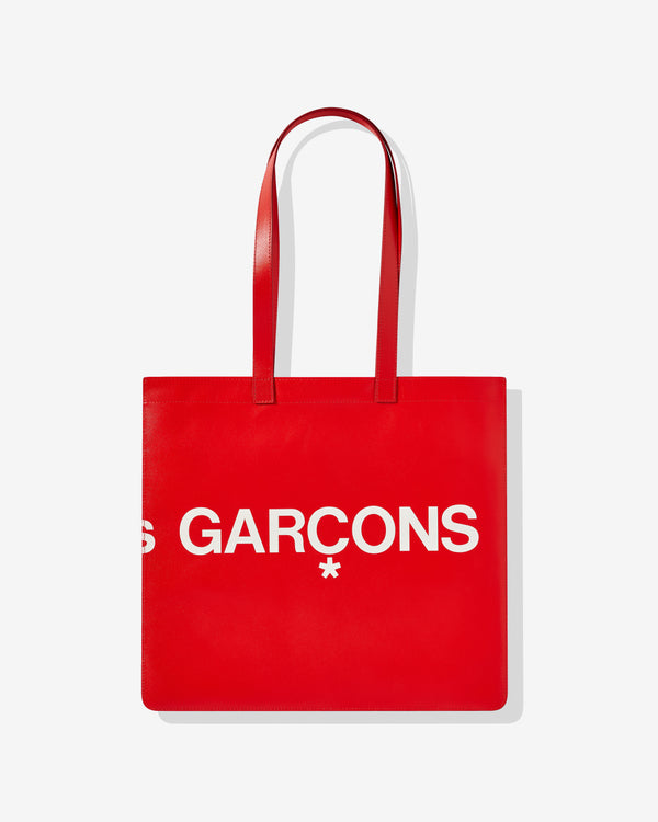 CDG Wallet - Huge Logo Tote Bag - (Red)