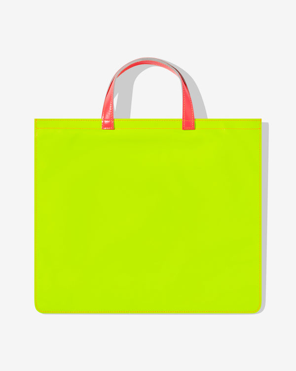 CDG Wallet - Super Fluo Tote Bag - (Orange/Yellow SA9000SF)